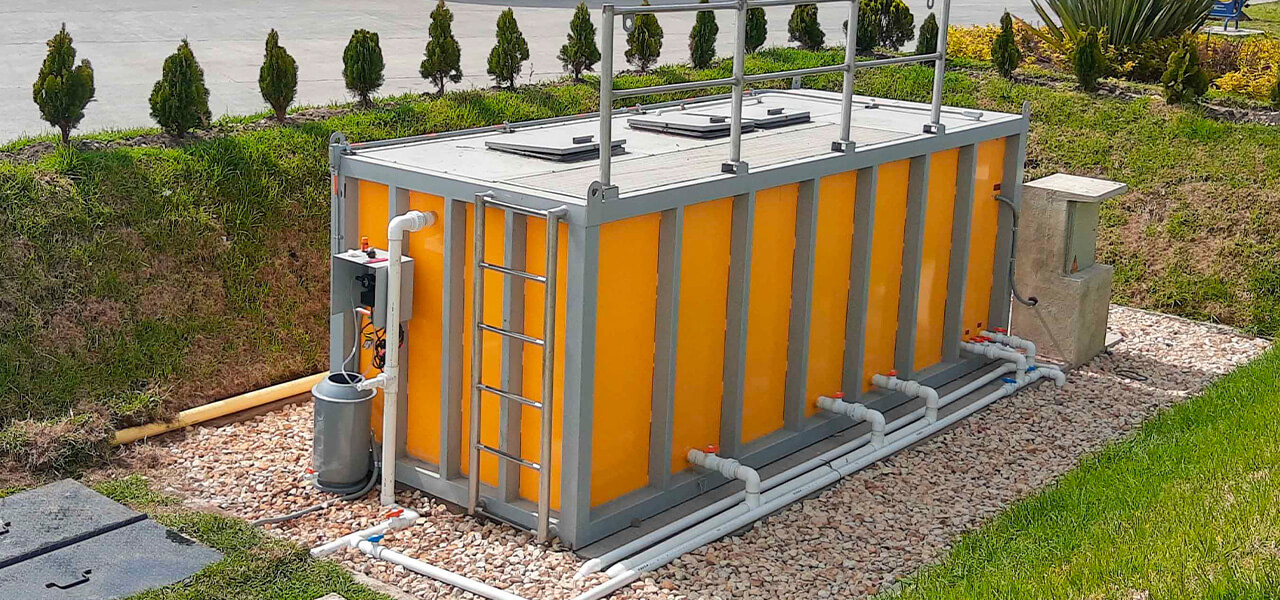 Sanitary biological plant/Wastewater treatment plant/ Blackwater treatment plant